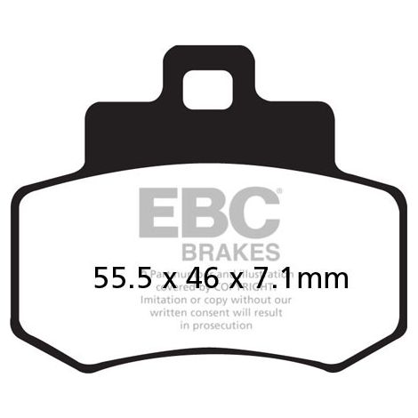 Pastillas de freno EBC SFA356 para scooter (juego para 1 disco)