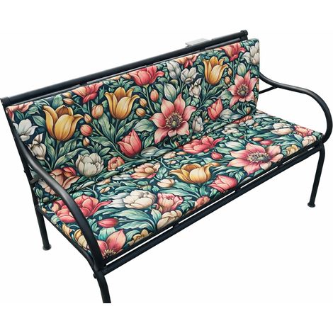 Cuscino da giardino impermeabile per altalena Bertoni Zoe 120x40+40, con fodera sfoderabile. (1/5)