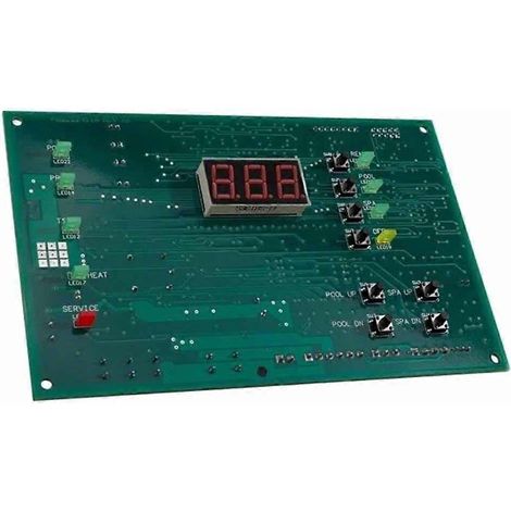 Carte de contrôle de température à affichage numérique 472100 pour piscine Pentair MiniMax NT (modèle 6800 DDTC Mini MAX NT). (1/5)