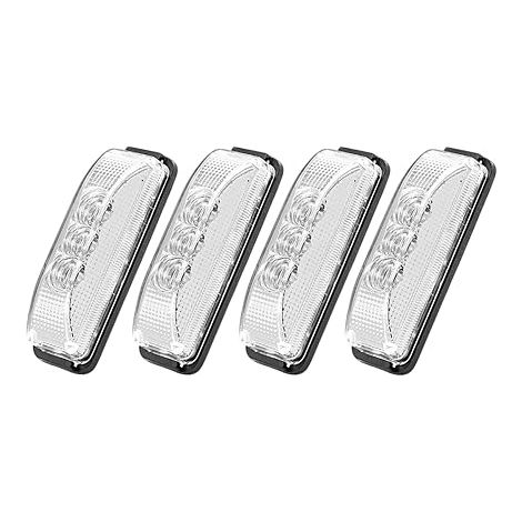 Feux de Gabarit pour Remorque à LED Position Latéraux 12V/24V 103mm Étanches Universels Feu Camion Camping-Car Bateau Poids Lourd Blanc (1/5)