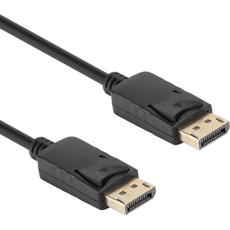 Câble adaptateur DisplayPort mâle vers DisplayPort mâle pour ordinateur portable, ordinateur de bureau et projecteur (1/5)