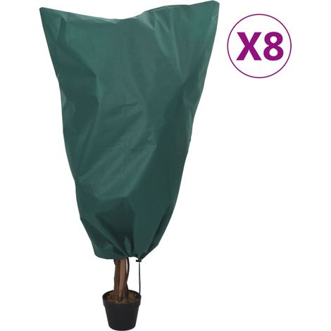 Wintervlies mit Kordelzug 8 Stk. 70 g/m² 0,8x1,2 m