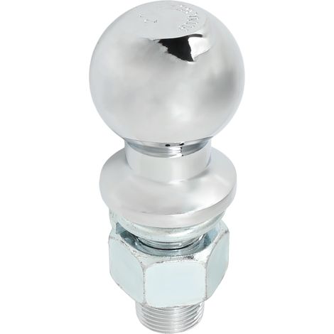 Boule d'attelage en acier inoxydable, capacité de remorquage de 6000 lb, diamètre de 2 pouces, tige de 1 x 2 1/8 pouces (1/5)
