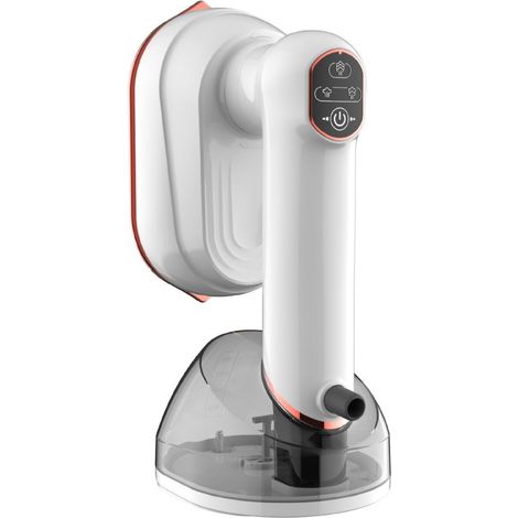 Défroisseur vapeur portable 2 en 1 pour vêtements, léger, avec réservoir d'eau de 230 ml, chauffe en 20 secondes, puissance de 1200 W, défroisseur et poignée pivotante à 180°.