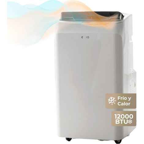 EVVO Aire Acondicionado Portatil Frio y Calora P, silencioso, 4 en 1 - Refrigeración, calefacción, ventilación y deshumidificación