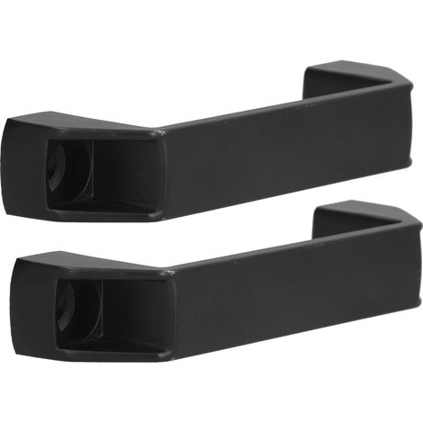 ergonomische und langlebige Möbelgriffe aus schwarzer, korrosionsbeständiger Aluminiumlegierung (1/5)
