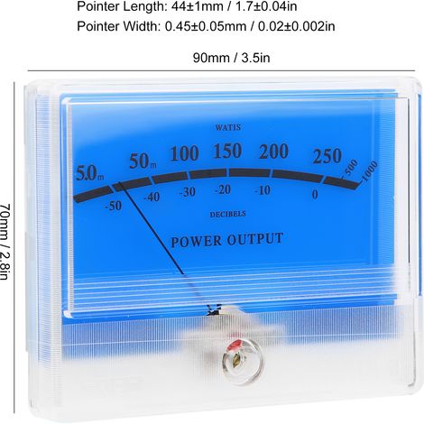 TN-90A-BGB-S0466 Nadelamperemeter, hochpräzises VU-Meter, Audio-Lautstärkeanzeige (1/5)