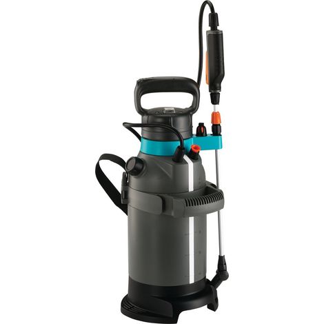 GARDENA Drucksprüher 5 L EasyPump ,grau/türkis, akkubetrieben