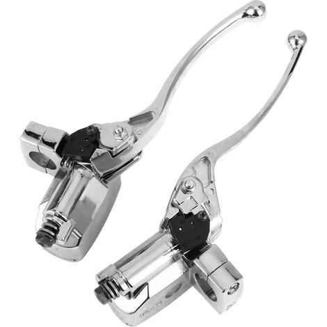 Hydraulischer Brems- und Kupplungs-Hauptzylinder mit Hebelpumpe, silberfarben, für Motorräder und ATVs mit 1-Zoll-Lenker