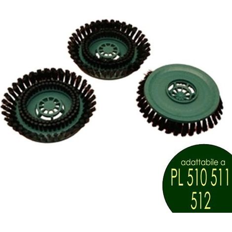 KIT 3PZ.Spazzola Folletto PILILUX PL 510 511 512 COMPATIBILI