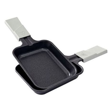 Accesorio de cocina - LAGRANGE - Sartenes rectangulares para raclette - Negro - Gran capacidad