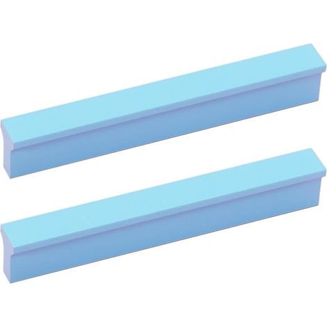 Ensemble de 2 poignées de meuble en alliage d'aluminium, poignées de porte de meuble, boutons bleus en forme de - pour chambre d'enfant, poignées de tiroir, cuisine, salon décoratif (1/5)
