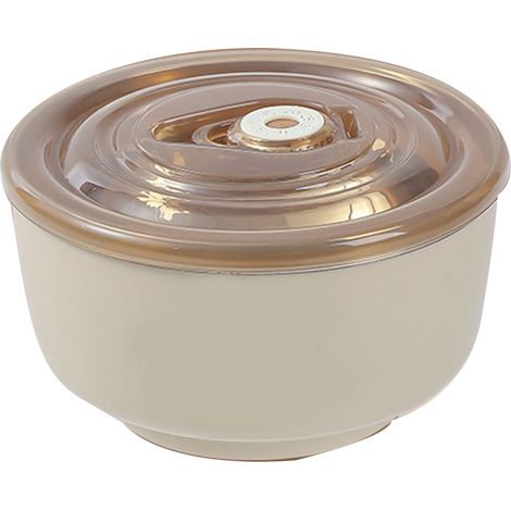 Rutschfeste Schüssel aus Edelstahl 304 für Kinder, doppelwandige, isolierte Schüssel mit transparentem Deckel, ideal für Mahlzeiten und zur Aufbewahrung von Lebensmitteln, aprikosenfarben.