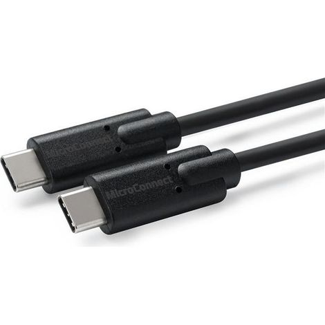 Cable MicroConnect USB-C 3.2 Gen2 negro. 0,5 m