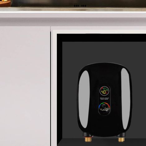 6500W Elektrische Warmwasserboiler Warmwasserspeicher Wassererhitzer Boiler Wasserboiler Wasserbereiter Mini Tankloser Durchlauferhitzer mit LCD-Display für Küche (1/5)