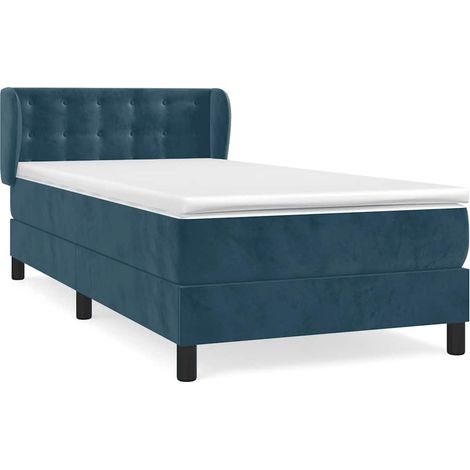 Maison Exclusive - Cama box spring con colchón terciopelo azul os (1/5)