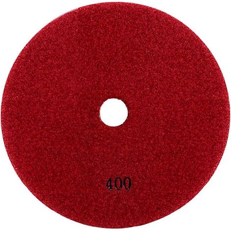 Disques de polissage diamantés 4" plaqués diamantabrasifs pour le polissage du verredu métal et de la pierregrain 400. (1/5)