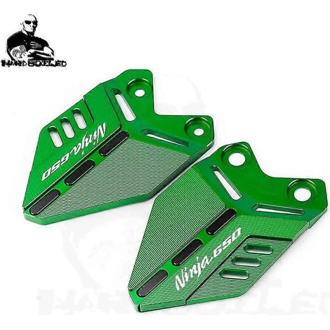 Für Kawasaki Ninja 650 Ninja650 -2018 2019 2020 2022 Motorrad-Fußpedal-Set Fersenplatten-Schutzabdeckung Zubehör - grün 2 (1/5)