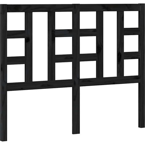 Maison Exclusive - Cabecero de cama madera maciza de pino negro 1 (1/5)