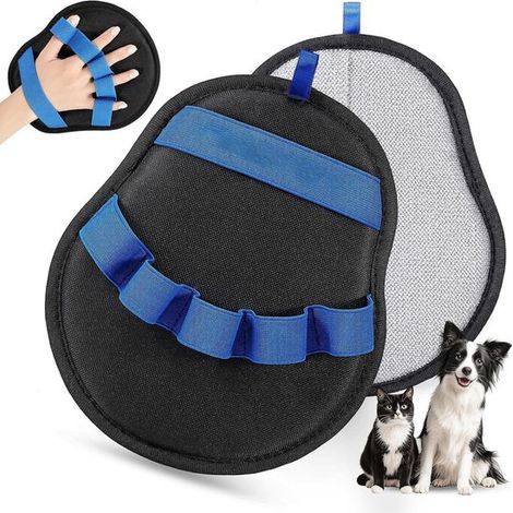 Gants antistatiques avec brosse magique pour chats et chiens, réutilisables (1/5)