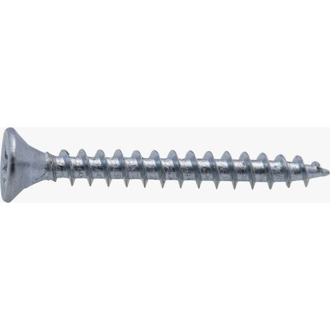 Vis à bois tête fraisée PZ zinguée Viswood filet total 4x30mm (x20 vis)