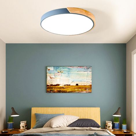 Plafonnier LED 50CM, Plafonnier en métal, Plafonnier Moderne, Lumières Décoratives Vertes, Lumière Chaude 3000K (48W) (1/5)
