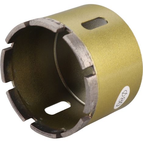 Couronne diamantée scie cloche 80 mm pour marbre granit carrelage béton verre (1/5)