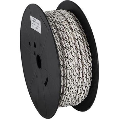 Cable compatible avec enceinte torsade 2x2.50mm2 Blanc noir 100m