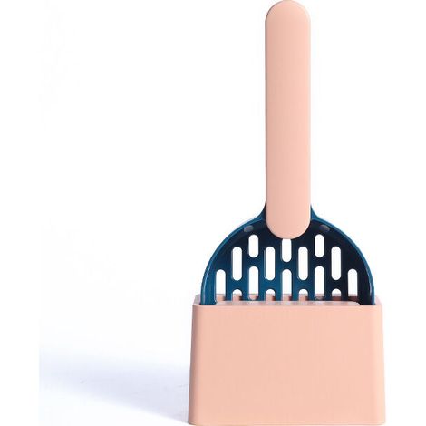 Chat Litière Scoop Pooper Scoopers Animaux Litière Sable Pelle Scoop Avec Support Pet Merde Artefact Chiens Pelle Pet Cleanning Outil(indigo + poudre) (1/5)