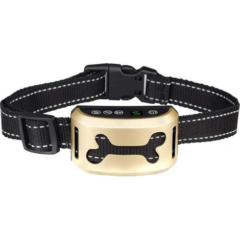 Pink-Ultrasonic Dog Training Device Anti Bark Collar Small Dog Rechargeable  Waterproof Training Collar LCD Display with Beep and Adjustable Vibration  Collars for Small and Large Dogs