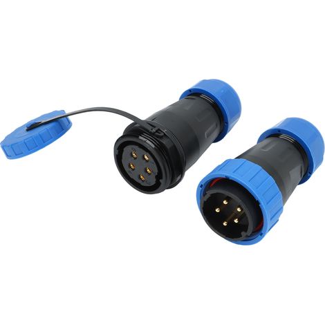 Connecteur étanche 380 V 45 A, sans soudure, femelle/mâle, pour l'aviation, 5 broches, dimensions des contacts : 2,8 x 5 mm (1/5)