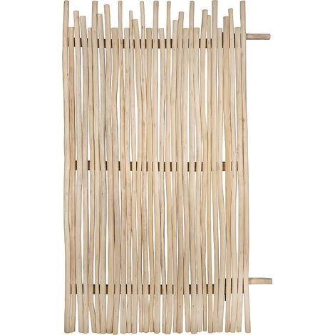 Palizzata in Legno di Teak L100 x H180 cm Naturale chiaro - EDANA