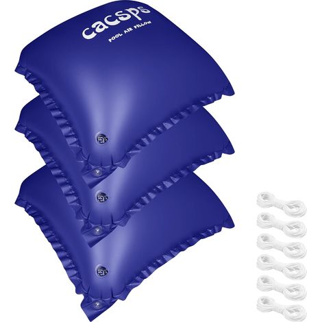 3 Pcs XL 120 x 120 cm Coussin d'air de Piscine. Accessoire Parfait pour la Couverture de la Piscine en Hiver et par Mauvais Temps. (1/5)