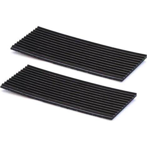 Antiscivolo antivibrazione in gomma nera 35x70 mm. spessore 2,5 mm. 4 pz.