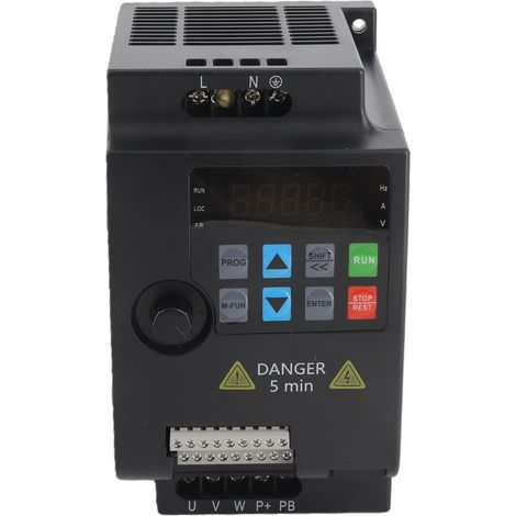 [JAMAIS UTILISÉ]Convertisseur de fréquence vectoriel monophasé AC220V VFD pour la régulation de vitesse de moteur en continu. (1/5)