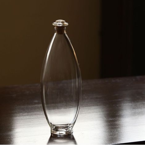 Bouteille en verre borosilicate haute résistance pour infusion à froid – 850 ml (28,7 oz) 8,4 cm x 24,6 cm / 3,3″ x 9,7″ – Couvercle en bois résistant à la chaleur et hermétique (1/4)