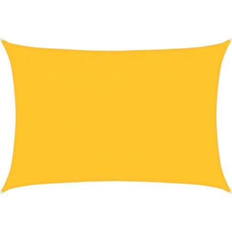 Maison Exclusive - Vela Parasole 160 g/m² Rettangolare Giallo 3,5x4,5 m in HDPE (1/5)