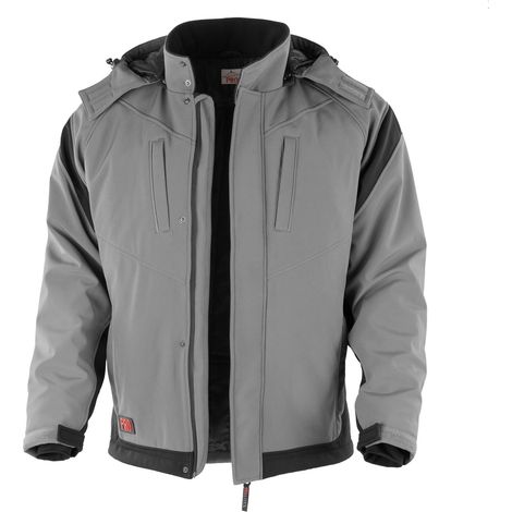 Winterarbeitsjacke - Softshelljacke Pro grau/schwarz Gr. XXL (1/2)