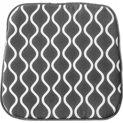 KADAX Kissen für Gartensessel, Grau, 40 x 38 x 2 cm