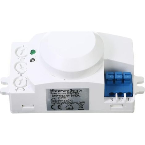 5,8 GHz HF Système LED micro-ondes 360 degrés Détecteur de mouvement Interrupteur Détecteur de mouvement (1/5)