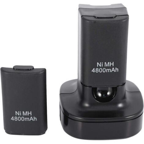 Station D'Accueil A Double Chargeur Avec 2Pcs 4800Mah Batterie Rechargeable Led De Charge Pour Le Controleur 360 Prise Eu (1/5)
