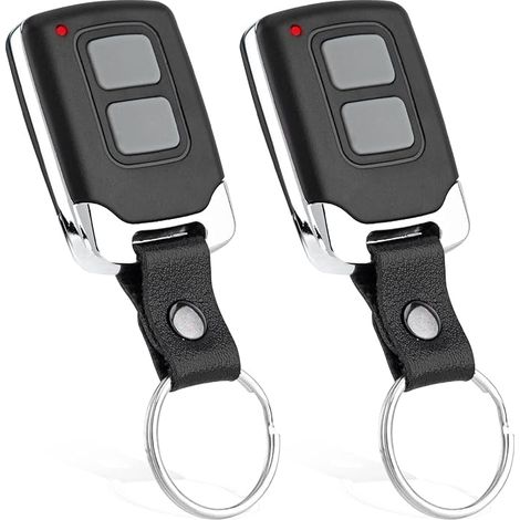 Télécommande compatible Hörmann EcoStar RSC 2, RSE 2, RSZ 1 433 MHz, code tournant, lot de 2, pour portail et porte de garage (1/5)