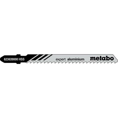 METABO 5 Stichsägeblätter "expert aluminium" 74/ 3,0 mm, HSS (623639000) (1/3)