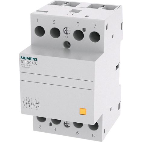 Siemens Contactor INSTA con 4 contactos NA para AC 230V, 400V 40A Control AC 230V, 5TT50400