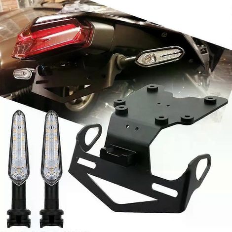 Kennzeichenhalter mit LED-Blinker, Kennzeichenhalterung, Heckumbau, Kotflügel für Yamaha Tenere 700 XTZ07 --JXLGV (1/4)