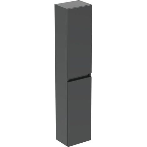 Ideal Standard Eurovit+ - Hochschrank, 150x30x24 cm, 2 Türen, Scharniere links/rechts, grau glänzend R0268TI (1/3)