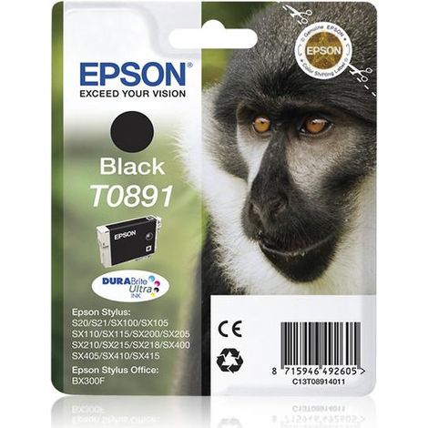 Epson Monkey T0891 cartouche d'encre 1 pièce(s) Original Noir