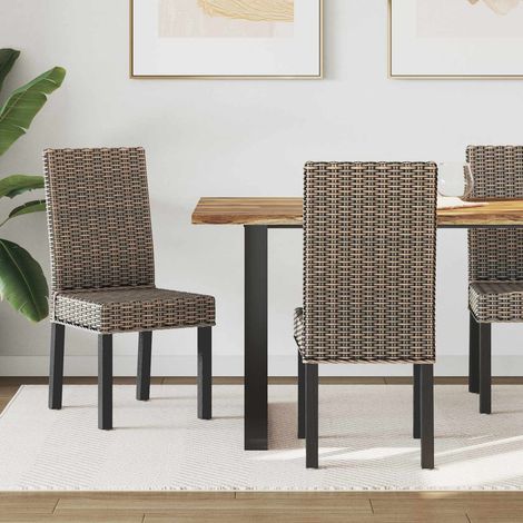 Esszimmerstuhl 2 pcs Schwarz gewaschen 45 x 54 x 93 cm