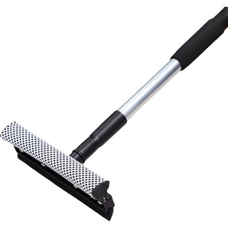 Escobilla de goma telescópica, cepillo para ventanas doméstico, cepillo para ventanas de doble cara, suministros para automóviles, raspador de ventanas de doble cara, herramienta de limpieza