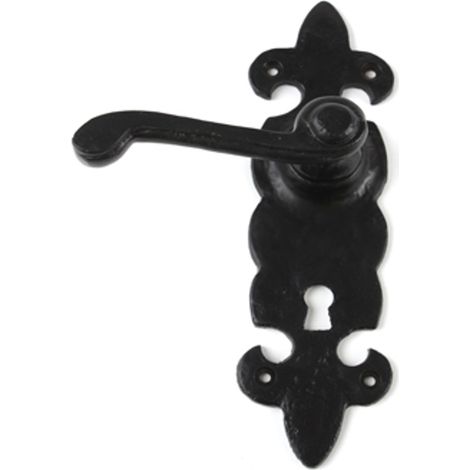 Black Antique Fleur De Leys Lock Furniture - (1/2)